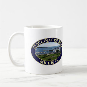 Mackinac Island Harbour & Lake Huron in Michigan Kaffeetasse