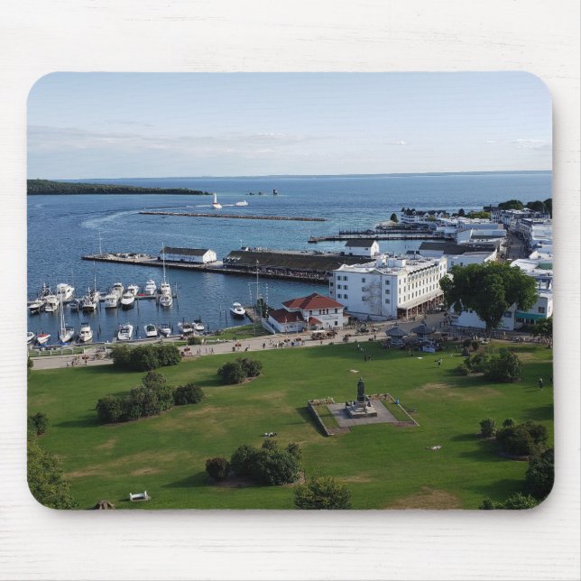 Mackinac Island & Harbour, Michigan Mousepad (Vorne)