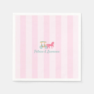 Mackinac Island Horse Gezeichnet Wagenhochzeit Serviette