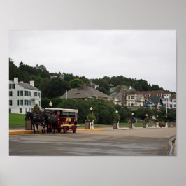 Mackinac Island Main Street Buggy Poster