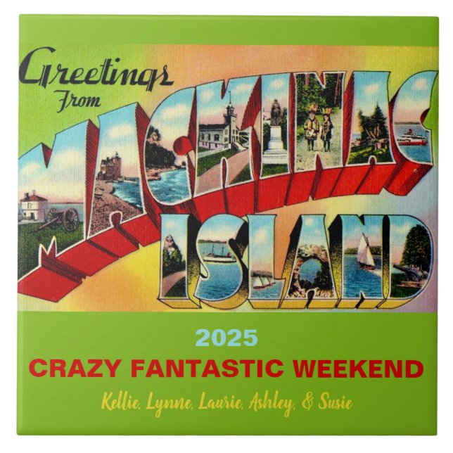 Mackinac Island Memory Fliese (Vorderseite)