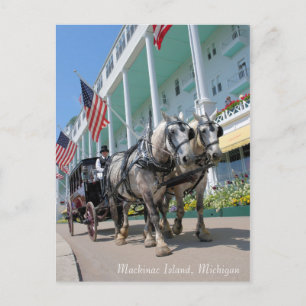 Mackinac Island, Michigan - Grand Hotel Postkarte