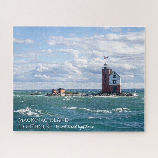 Mackinac Island Michigan Lighthouse Puzzle (Horizontal)
