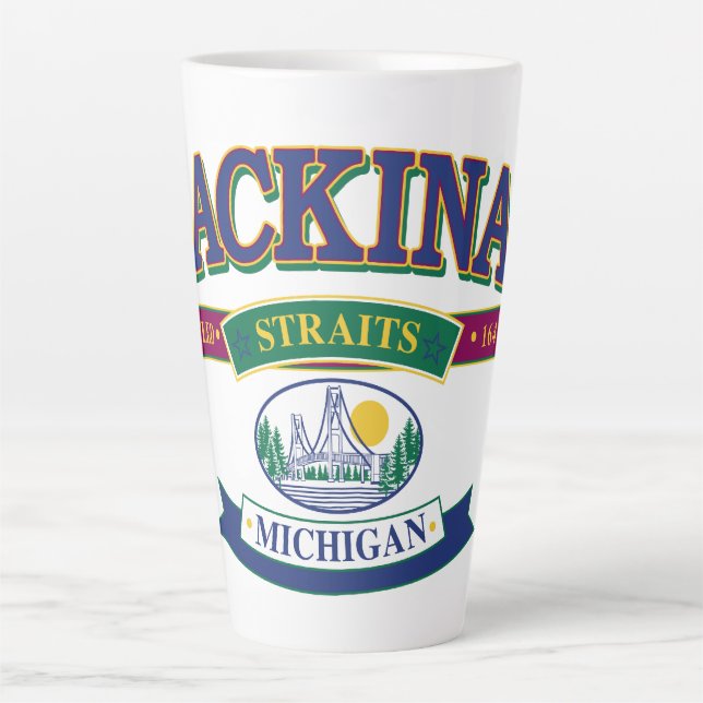 Mackinac Island Michigan Milchtasse (Vorderseite)