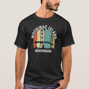 Mackinac Island Michigan mit Bridge Weekend Tour T-Shirt