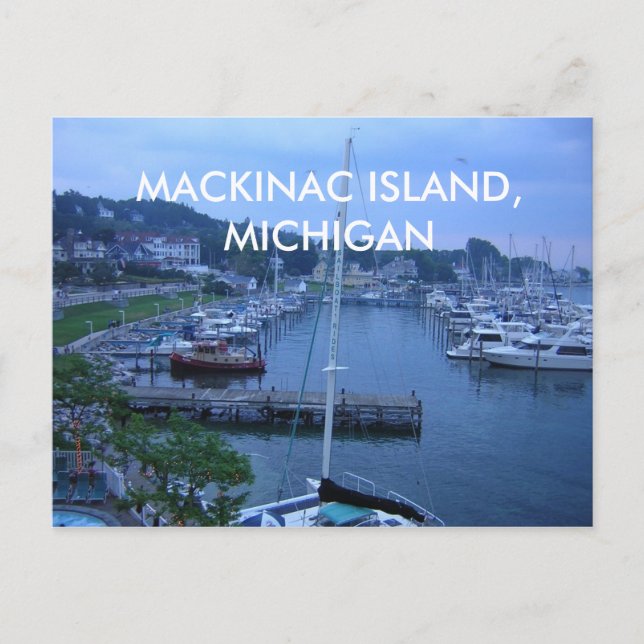 MACKINAC ISLAND, MICHIGAN POST CARD POSTKARTE (Vorderseite)
