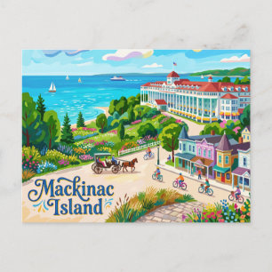 Mackinac Island Michigan Postkarte