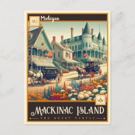 Mackinac Island, Michigan | VINTAG Postkarte