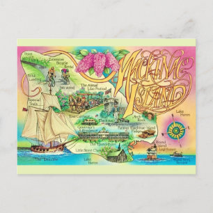 Mackinac Island Sehenswürdigkeiten Postkarte