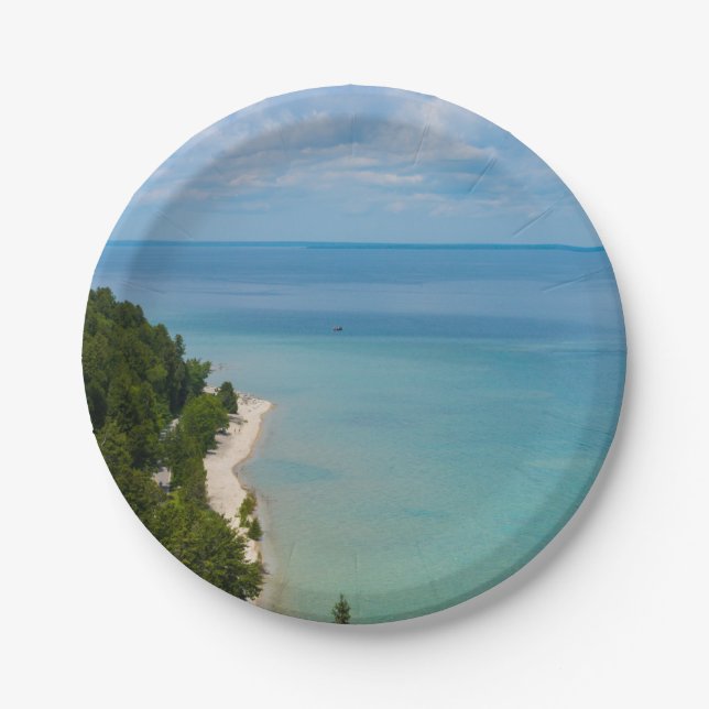 Mackinac Island Skyview Pappteller (Vorderseite)