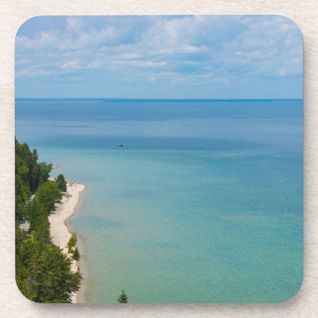 Mackinac Island Skyview Untersetzer (Vorderseite)