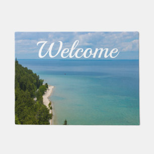 Mackinac Island Skyview Willkommen Fußmatte
