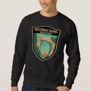 Mackinac Island Staat Park Michigan Arch  Sweatshirt