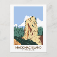 Mackinac Island Staat Park Michigan Sugar Loaf