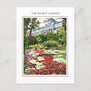 Mackinac Island The Secret Garden Postcard Postkarte