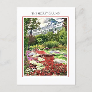 Mackinac Island The Secret Garden Postcard Postkarte