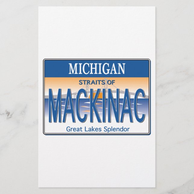 Mackinac-Lizenz Briefpapier (Vorderseite)