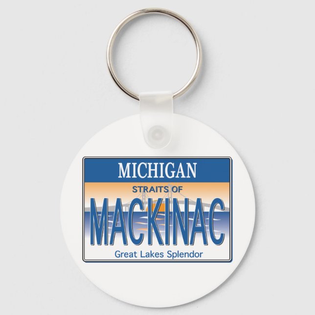 Mackinac-Lizenz Schlüsselanhänger (Vorderseite)