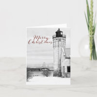 Mackinac Mackinaw Bridge Leuchtturm Weihnachten