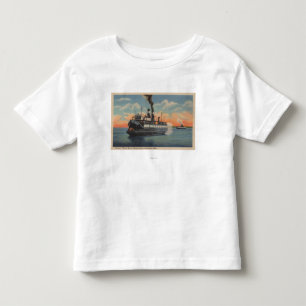 Mackinac, MI - Ansicht von Sainte Marie Dampfer Kleinkind T-shirt