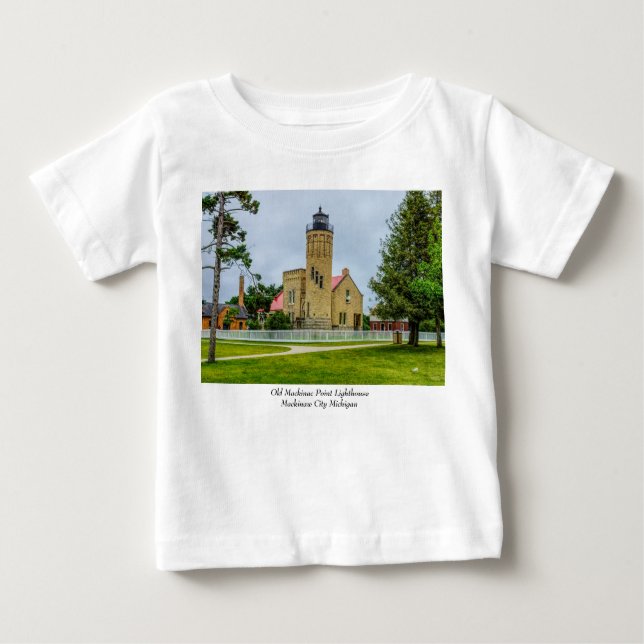 Mackinac Point Light Baby T-shirt (Vorderseite)
