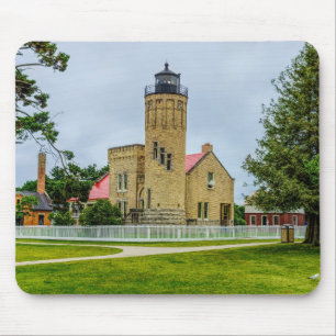Mackinac Point Light Mousepad