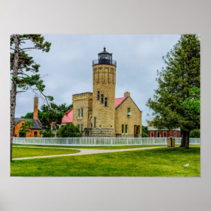 Mackinac Point Light Poster