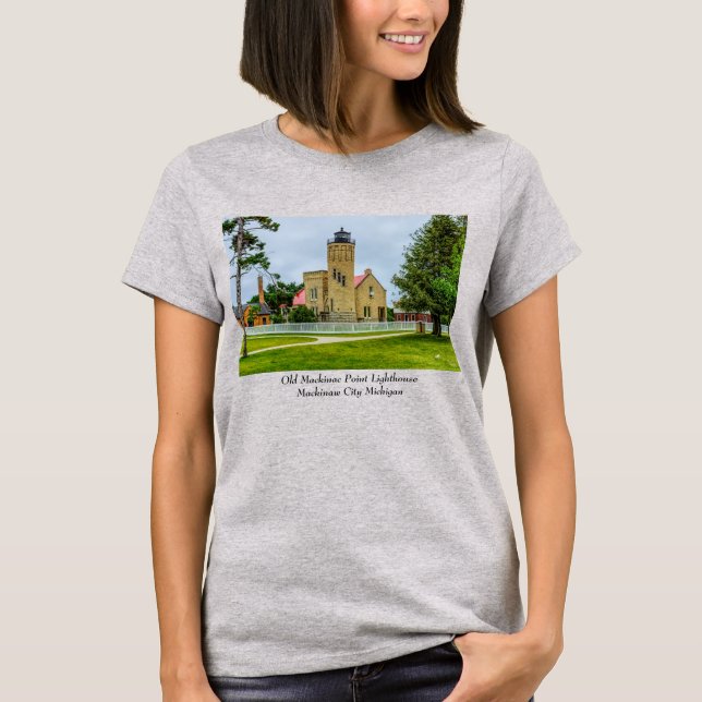 Mackinac Point Light T - Shirt (Vorderseite)