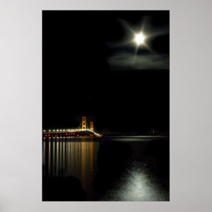 Mackinac um Mitternacht Poster