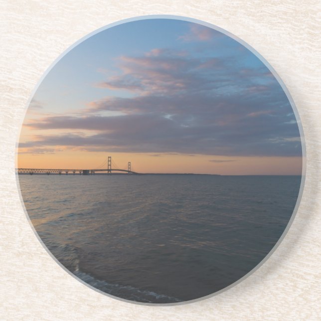 Mackinaw City Dusk Getränkeuntersetzer (Vorne)