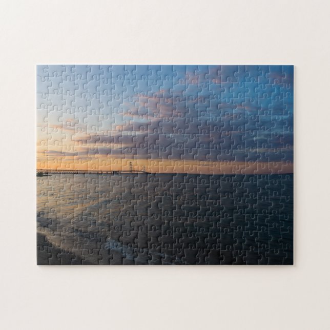 Mackinaw City Dusk Puzzle (Horizontal)