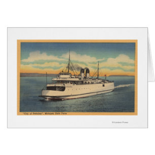 Mackinaw City, MI - Aussicht auf die Stadt Petoske