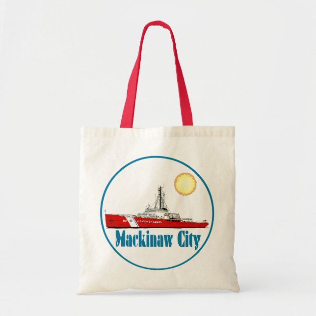 Mackinaw City Michigan Tragetasche (Vorne)