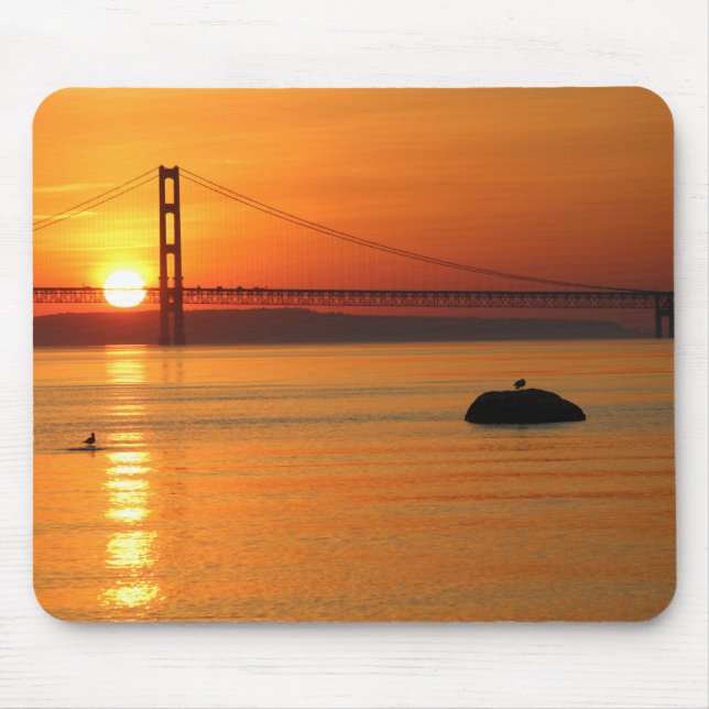 Mackinaw City Sunrise Mousepad (Vorne)