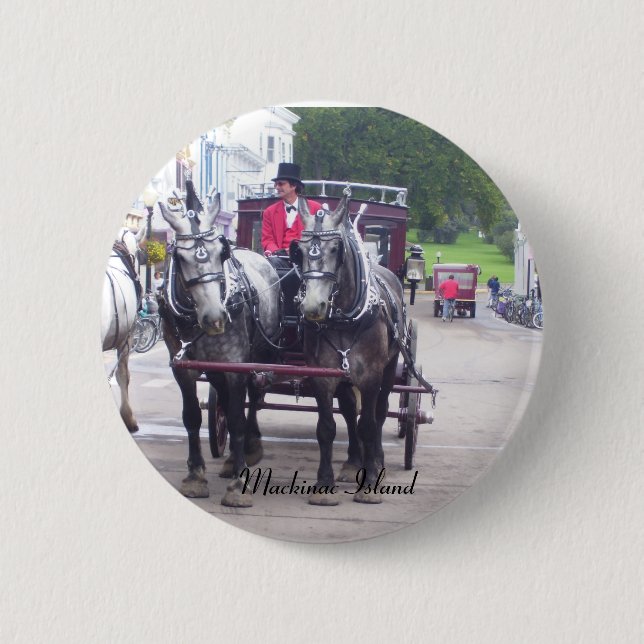 Mackinaw Insel-Reihe Button (Vorderseite)