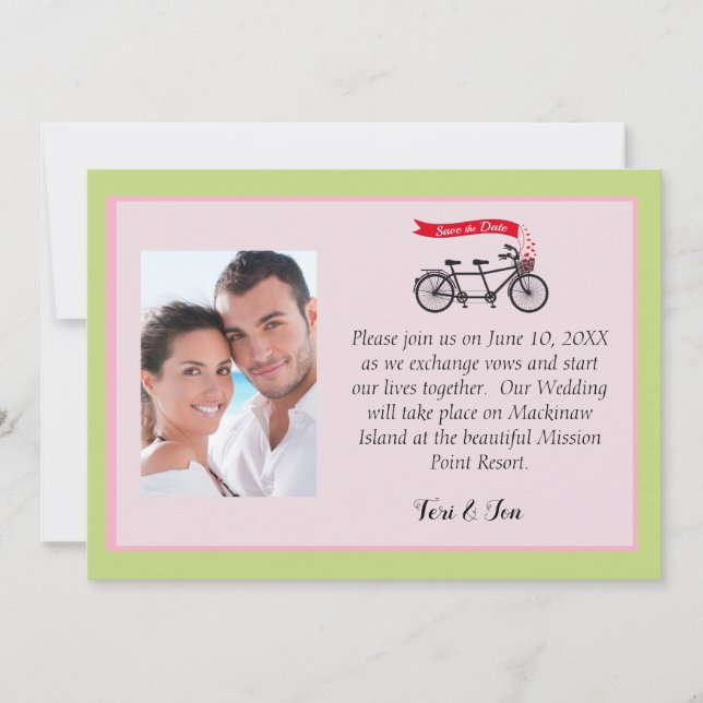 Mackinaw Island Save the Date (Vorderseite)