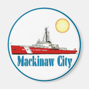 Mackinaw Stadt Michigan Magnet