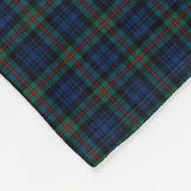 MacKinlay Clan Blue, Black und Green Tartan
