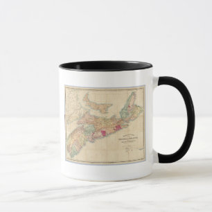 Mackinlay-Karte der Provinz Nova Scotia 3 Tasse