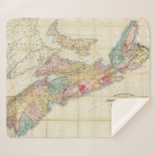Mackinlays Karte der Provinz von Neuschottland 2 Sherpadecke