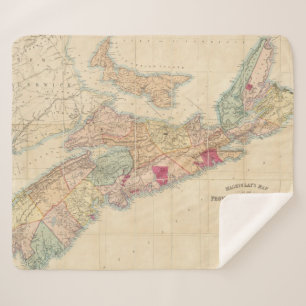 Mackinlays Karte der Provinz von Neuschottland 3 Sherpadecke