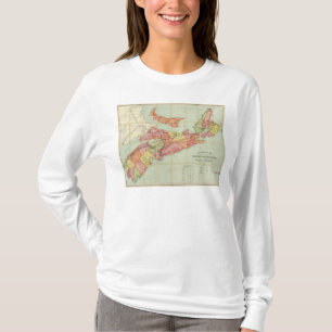 Mackinlays Karte der Provinz von Neuschottland 4 T-Shirt