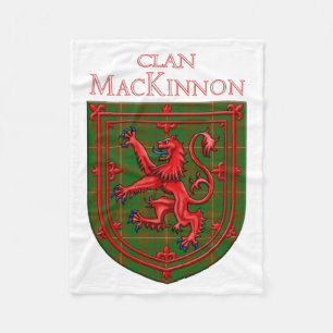 MacKinnon Hunting Tartan Scottish Kariert Fleecedecke