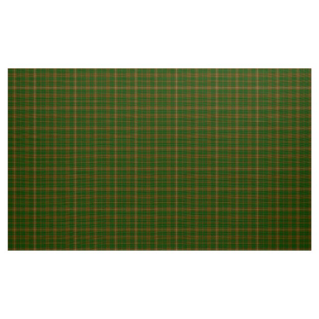 MacKinnon Tartan Green und Brown Kariertes Fabric Stoff (Yard (91,4 cm))
