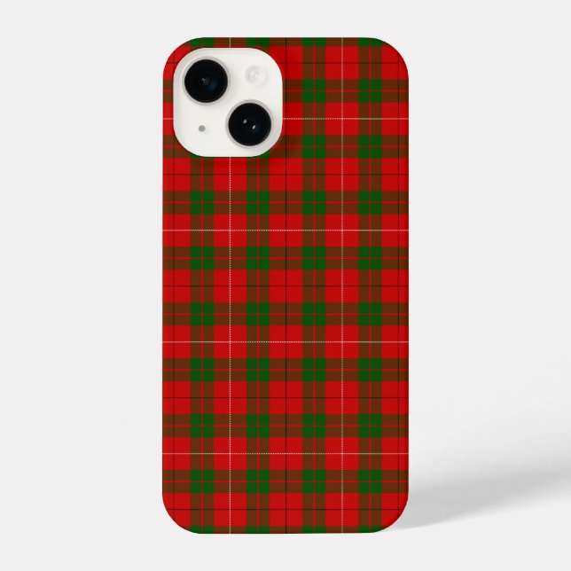 MacKinnon Tartan rot kariert iPhone Hülle (Rückseite)
