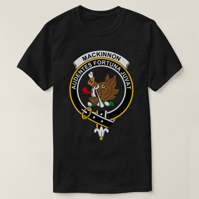 MacKinnon Wappen Tartan Clan Scottish Clan T-Shirt (Design vorne)