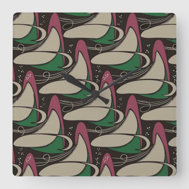 MACKINTOSH QUADRATISCHE WANDUHR (Vorderseite)