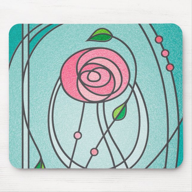 Mackintosh-Rose Mousepad (Vorne)