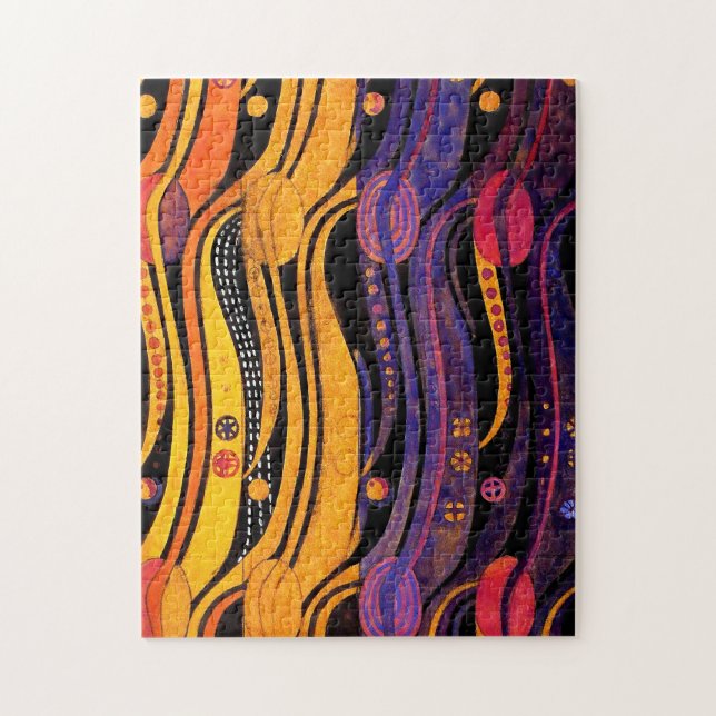 Mackintosh: Tulpe-Entwurf Puzzle (Vertikal)