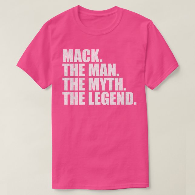 MackMack Name Mack Vorname T-Shirt (Design vorne)